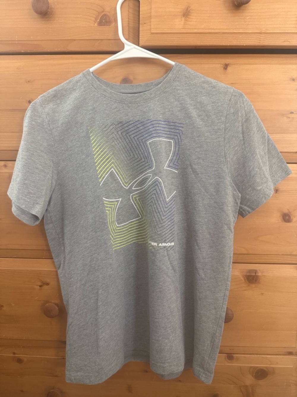 Under Armour Boy’s Grey Short-Sleeve Logo Tee